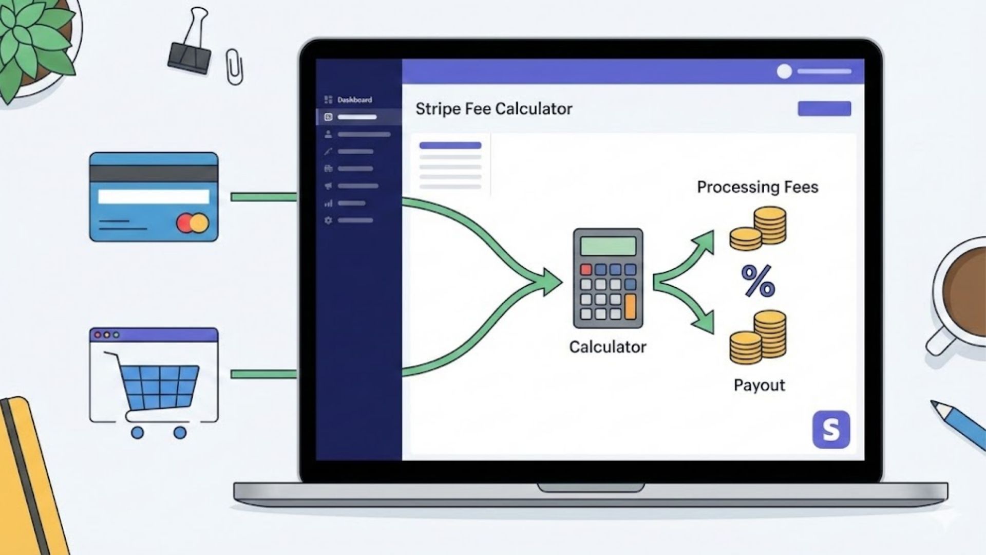 How to calculate Stripe fees - stripe payment calculator - stripe fees calculator - stripe transaction fee -