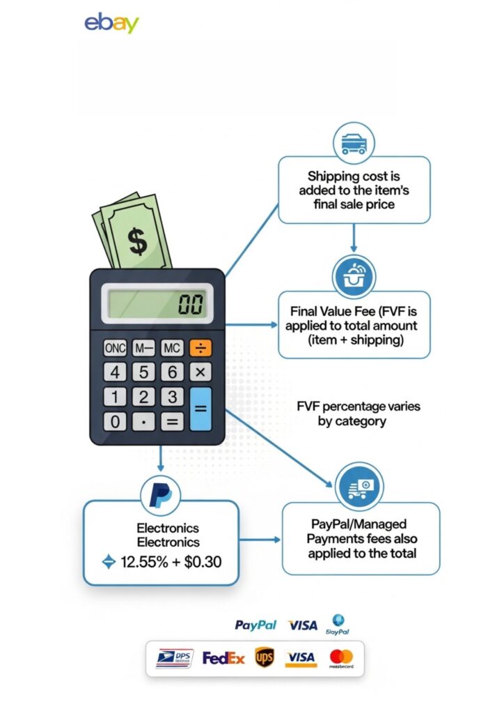 How eBay Calculates Fees on Shipping